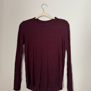 Aerie Burgundy Long Sleeve Tee